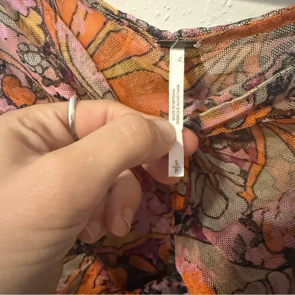 Free People Tell Me More Reversible Mesh Tank Top - Picture 6 of 7